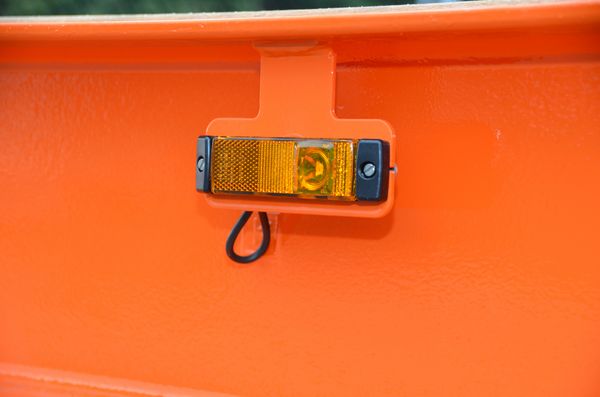 Lowboy: Side marking lights for visibility and safety