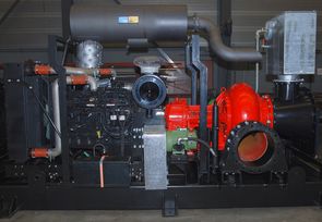 High capacity water pump for agricultural application driven by Cummins diesel engine QSL-9C