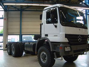 Mercedes-Benz Actros LKW Chassis als Allrad-Gelände-Ausführung