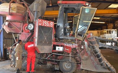 CNH Austoft harvester for sugar cane