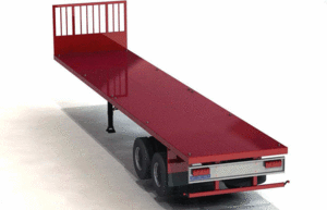 Two axles container platform semi-trailers 45 ton. RAC-Germany