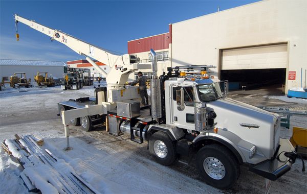 Truck mounted hydraulic crane. Model WHL35TC97. Dealer RAC-Germany.
