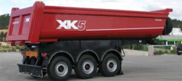 3-axles rear tipping semitrailer. 25m³. RAC-Germany
