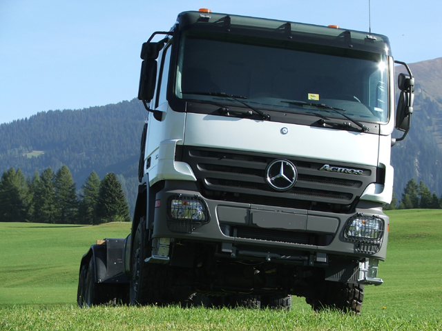 Brand new Mercedes-Benz truck chassis. RAC-Germany