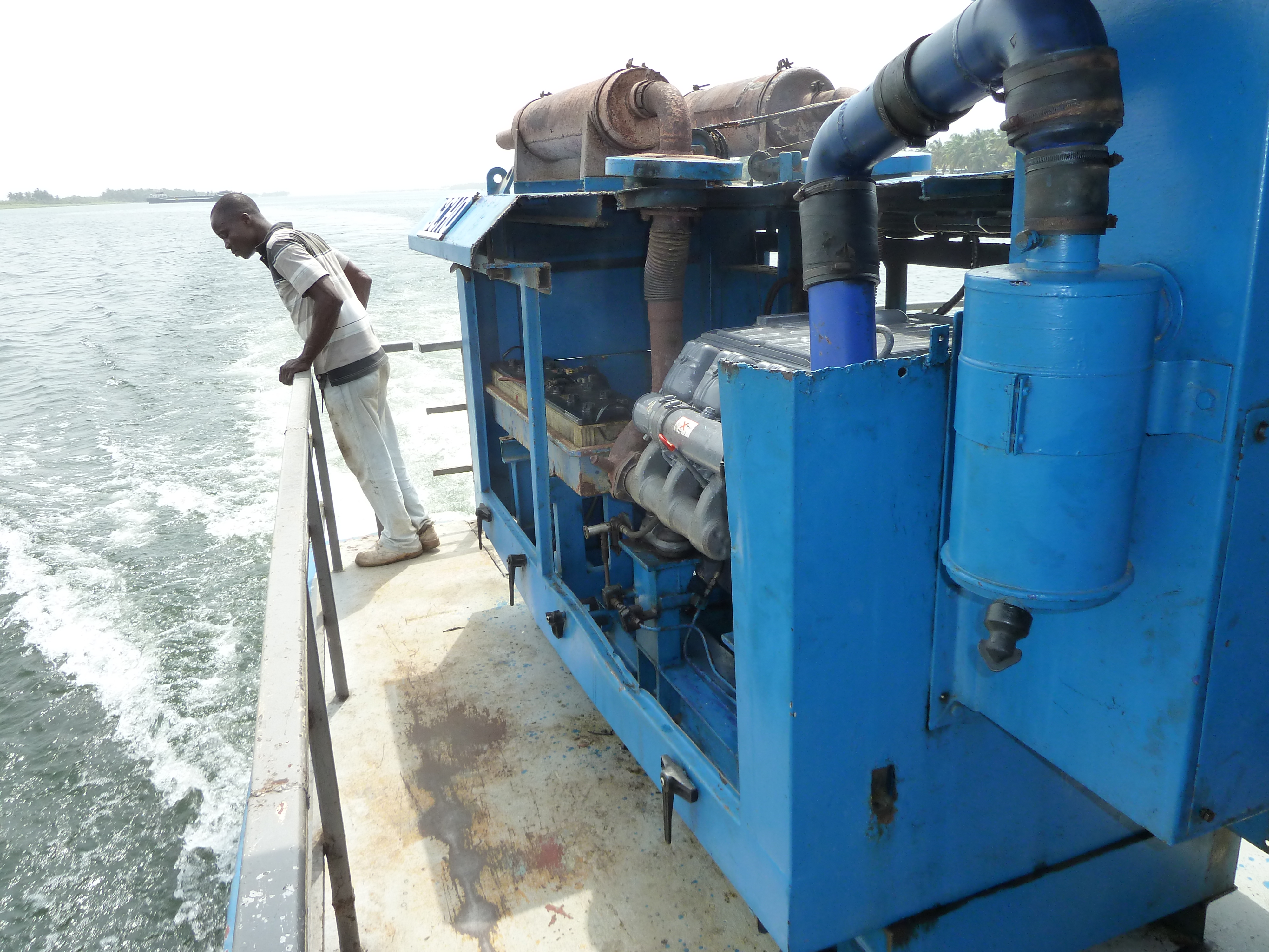 First test on lake Volta