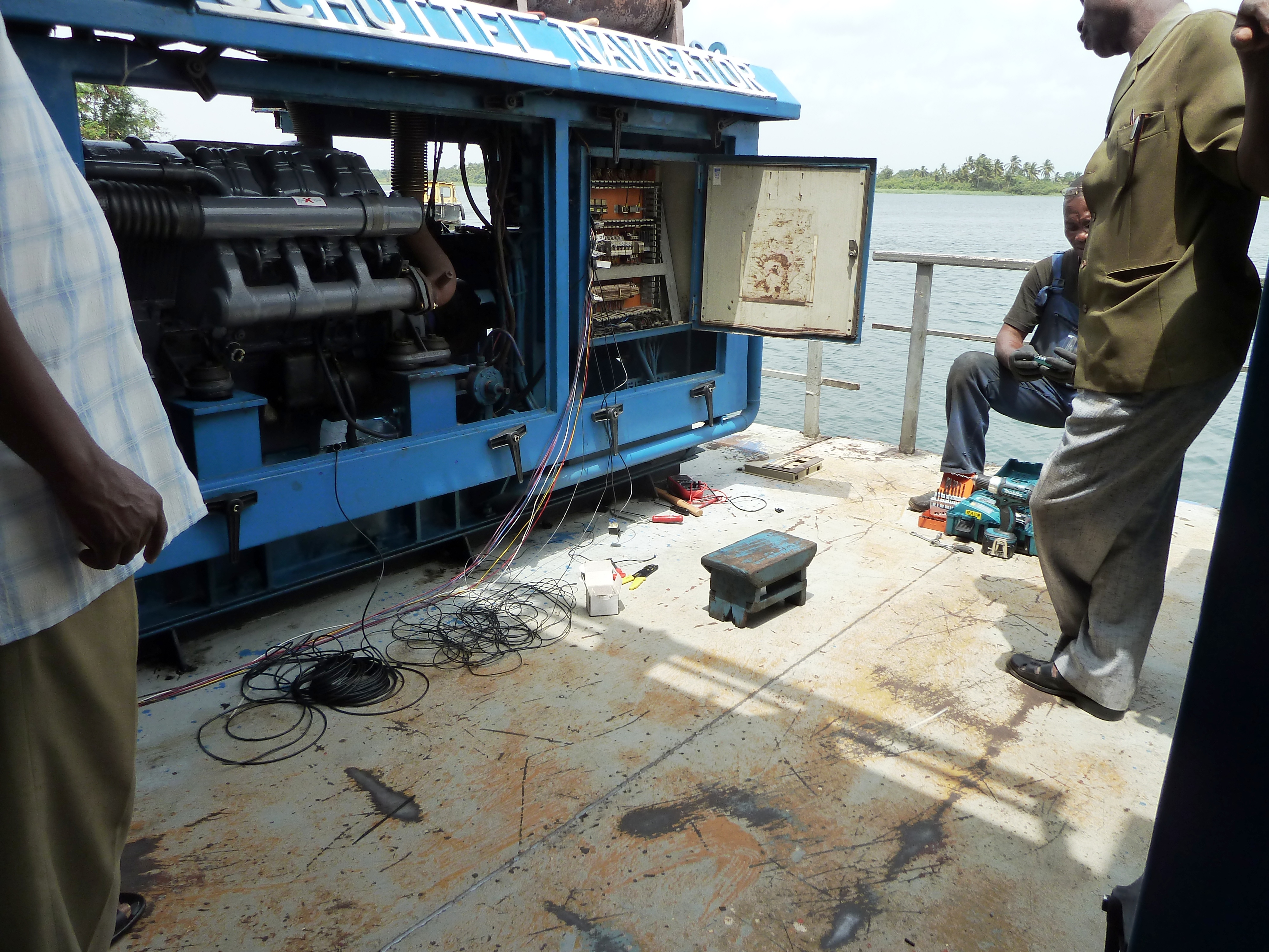View during mounting and commissioning
